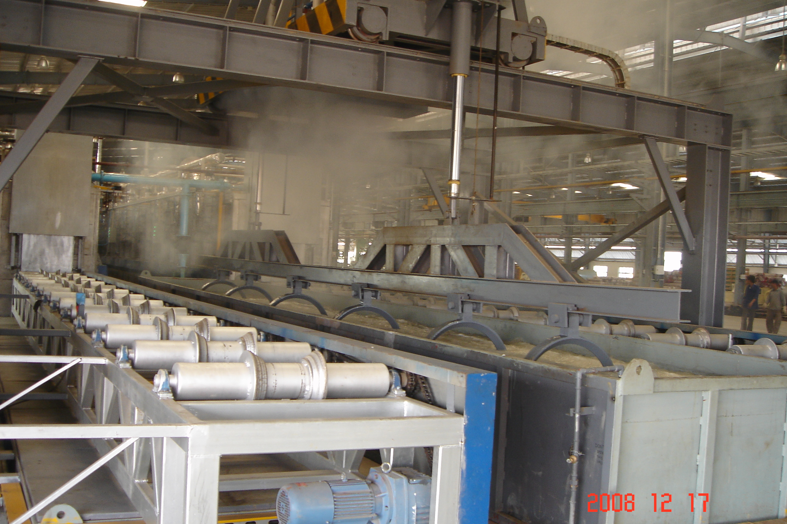 roller hearth type hardening and tempering line for gas cylinder 