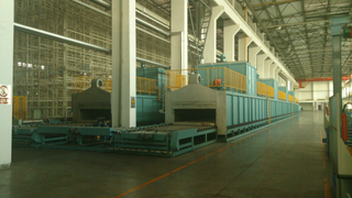 roller hearth type core drying oven 