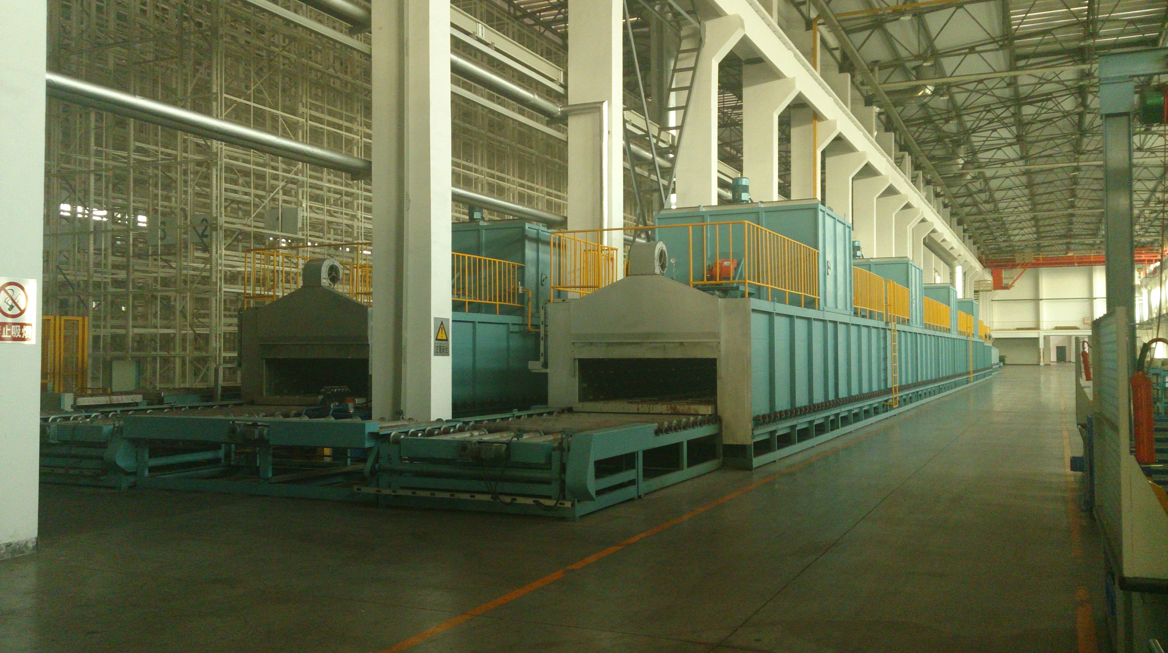 roller hearth type core drying oven 
